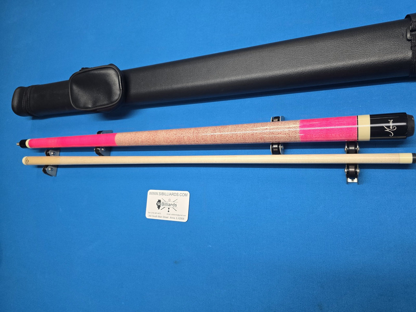 Meucci European Pool Cue - Pink - 12.5mm Pro Shaft - Free 1X1 Hard Case!