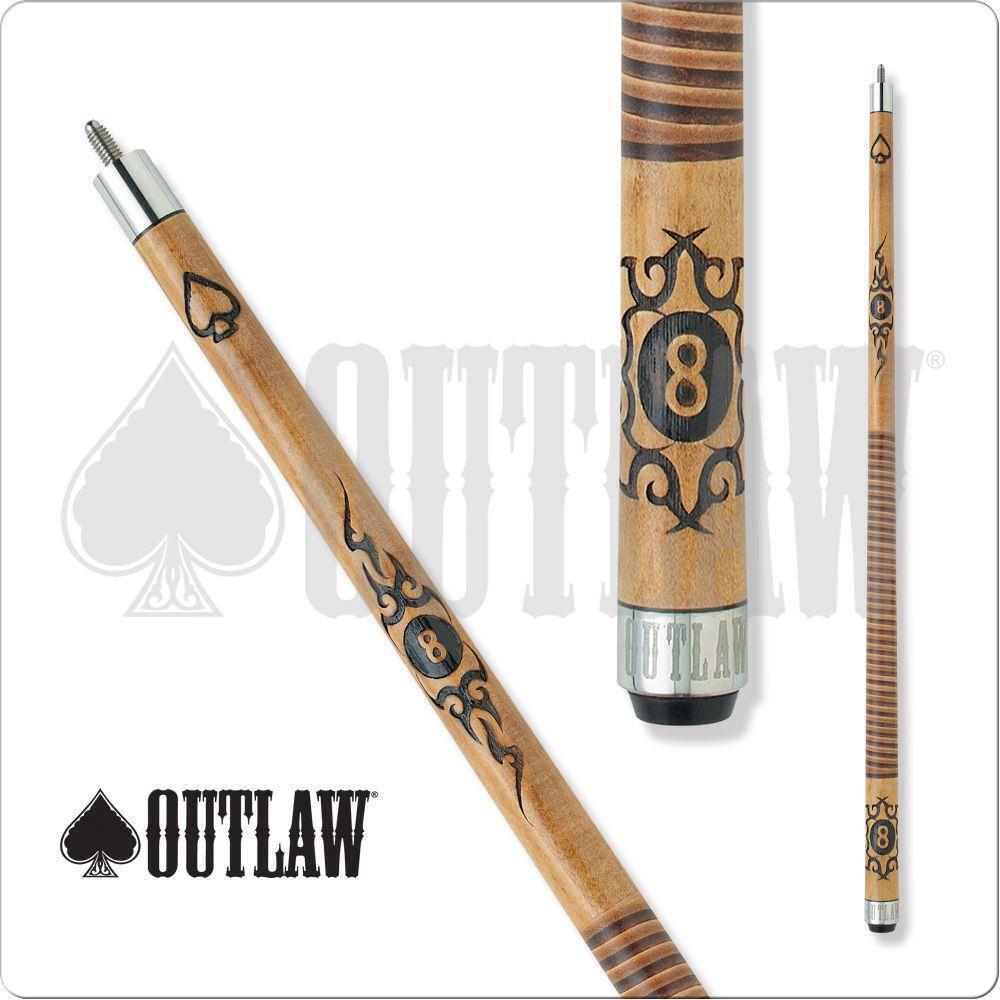 Outlaw OL29 Pool Cue Design Branded by hand 19oz Free Shipping!