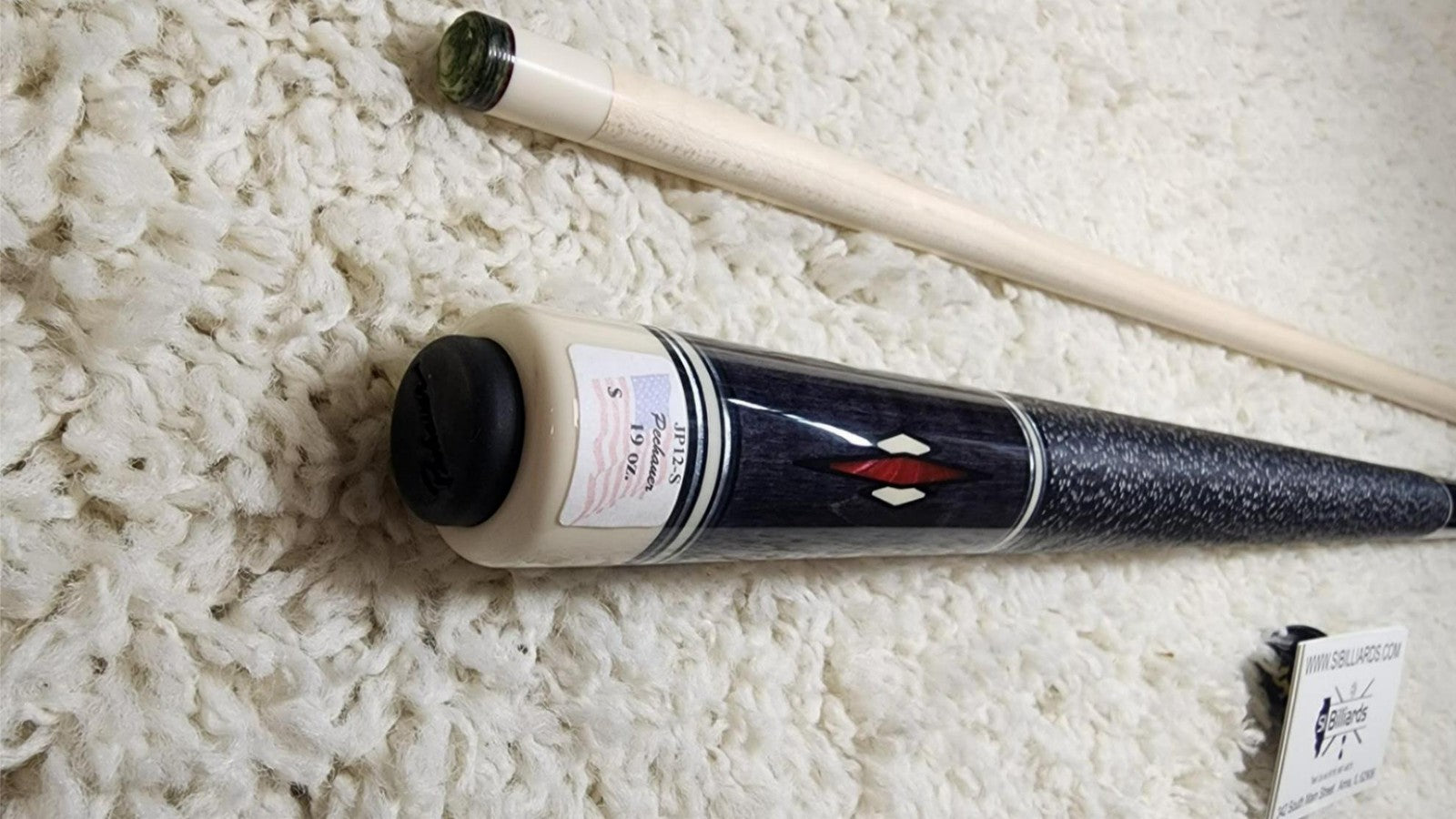 Pechauer JP12-S Pro Series Grey Pool Cue, w/ 12.75mm Shaft! Free 1x1 Hard Case!