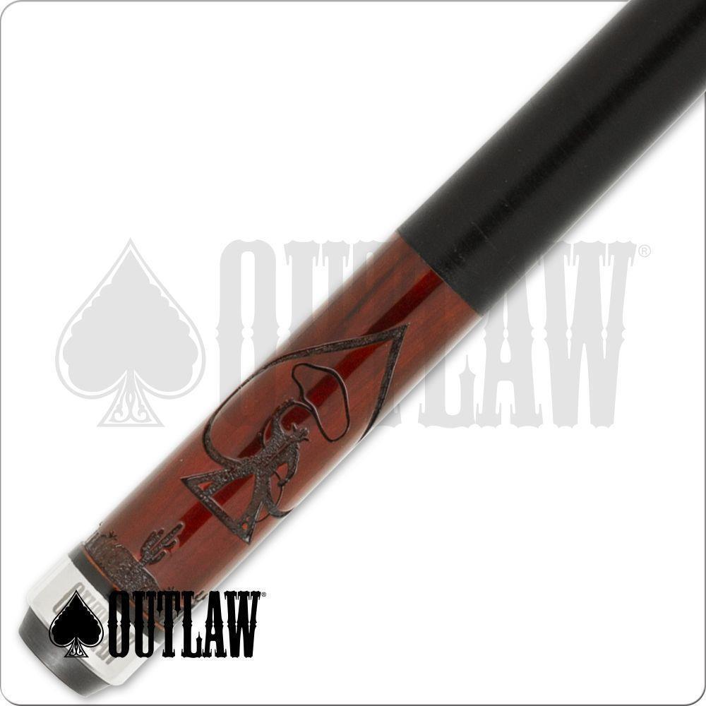 Outlaw OL55 Pool Cue Cowboy Inside of a Spade Style 19oz Free Shipping!