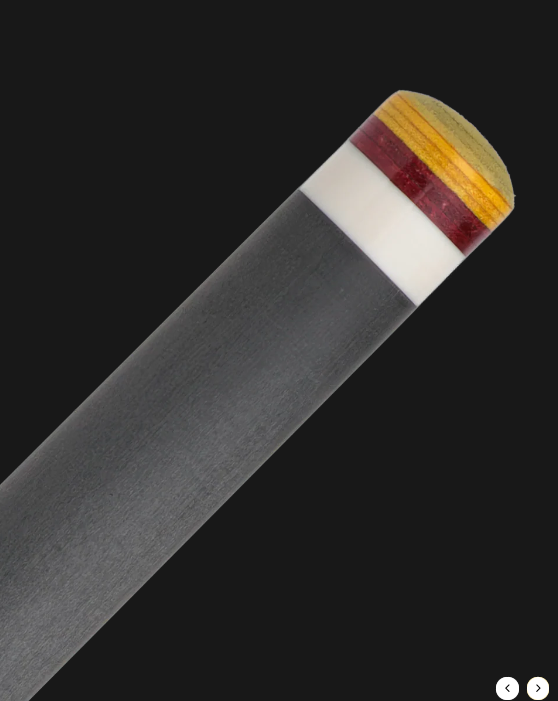 Poison Maelith No Wrap Pool Cue - Grey Venom Carbon Shaft, 12.4mm Tip