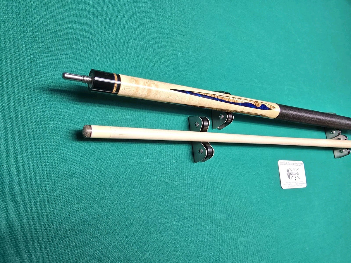 Viking Cues July SS-0726A Smart Shops Pool Cue!  Zebrawood &amp; Blue Pearl Inlays