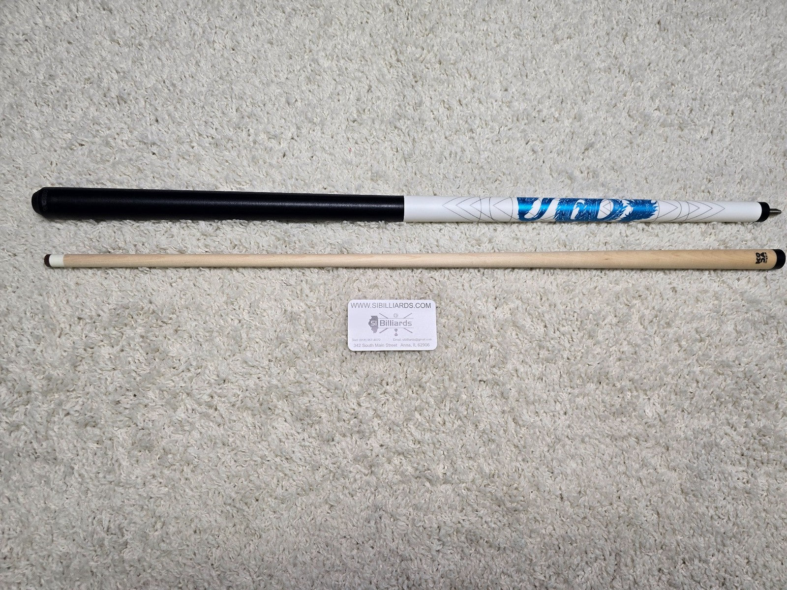 KODA Blue Dragon Graphic Pool Cue - KDV15WBL - FREE SHIPPING! 19 oz  12.75mm
