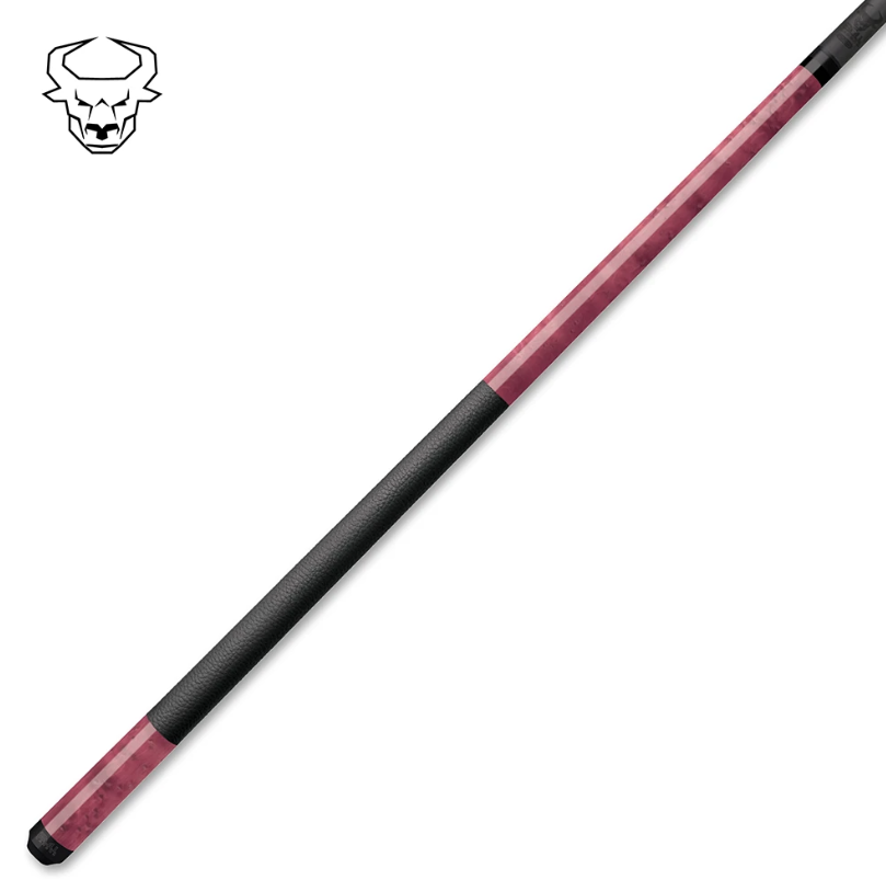 Bull Carbon BCC11 Pool Cue – Violet Birdseye Maple - Carbon Fiber Shaft –Uni‑Loc