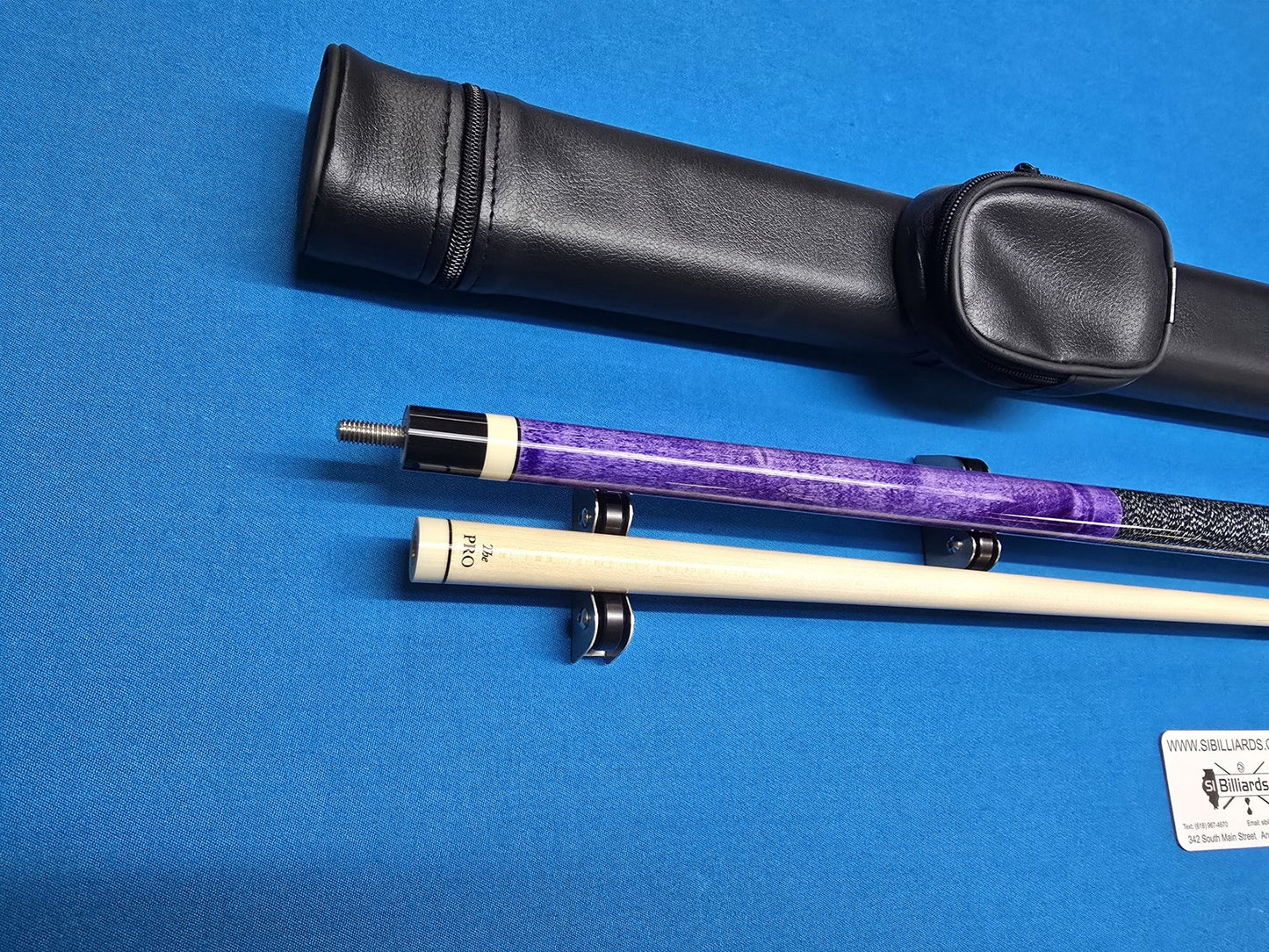 Meucci European Pool Cue - Purple - 12.5mm Pro Shaft - Free 1X1 Hard Case!