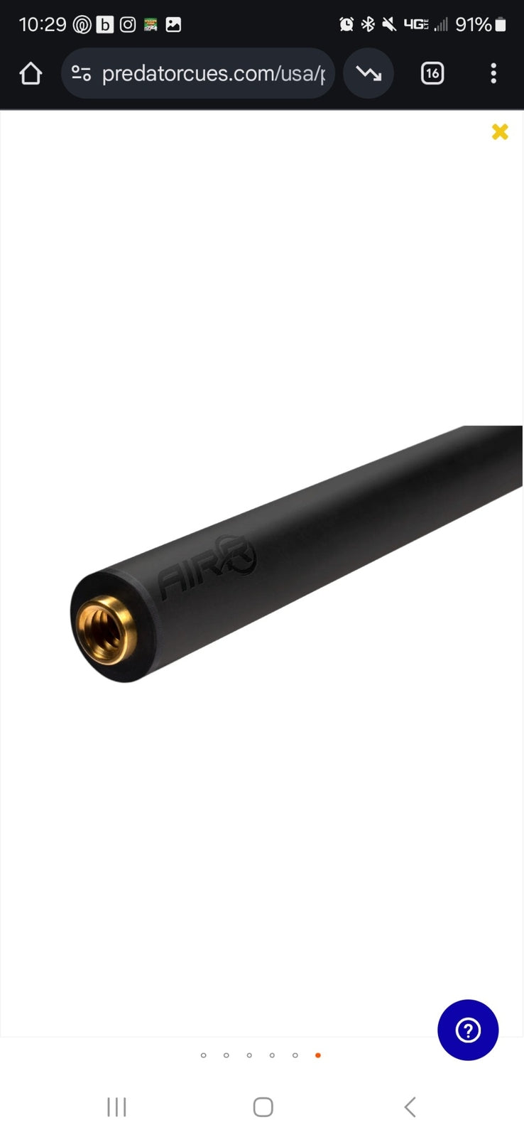 New Predator Air Rush Jump Cue - No Wrap