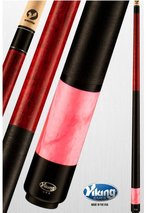 Viking B2804 Linen Wrap Pool Cue w/ 13 mm Vikore Shaft (Cherry) - Free Shipping