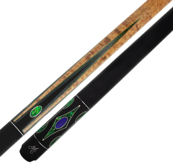 Meucci Crusher Black Pool Cue 19oz w/ 12.5mm Pro Shaft! Free Hard Case!