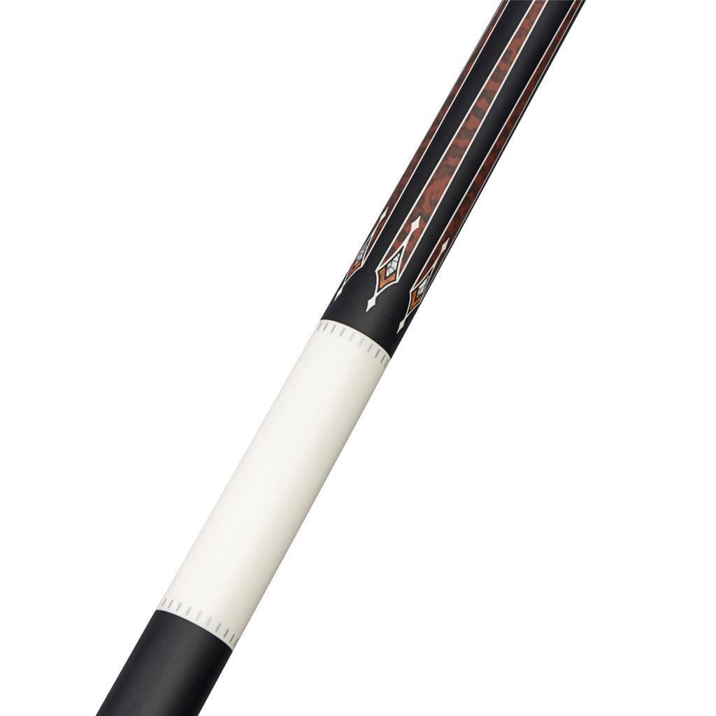 Players HC22 Cue | Matte Black, White, Snakewood, Thuya Burl &amp; White w/black lin