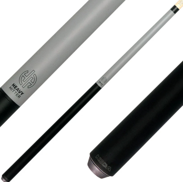 Koda KDHHGY Heavy Hitter 25oz Jump Break Cue – Matte Gray – 13.5mm Phenolic Tip