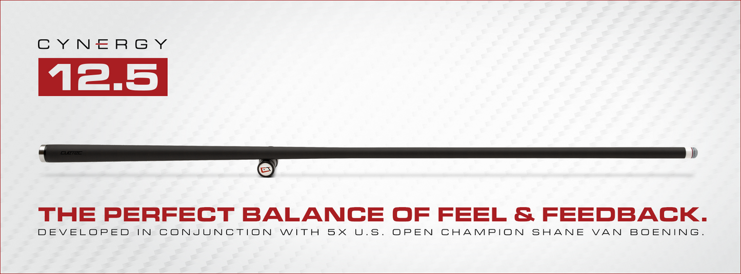 Cuetec Cynergy 12.5mm Carbon Fiber Shaft – Radial | Pro-Level Accuracy & Feel!