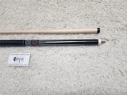 KODA POOL CUE KD51 Black w/ Cocobolo Overlay, Irish Linen &amp; Maple Shaft 12.75mm