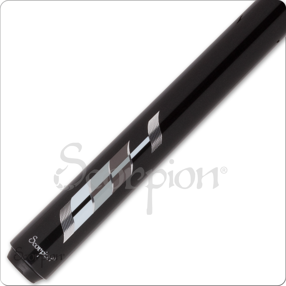 Scorpion SW13 Pool Cue Metallic Black with Grey Decal 19oz Free Shipping!