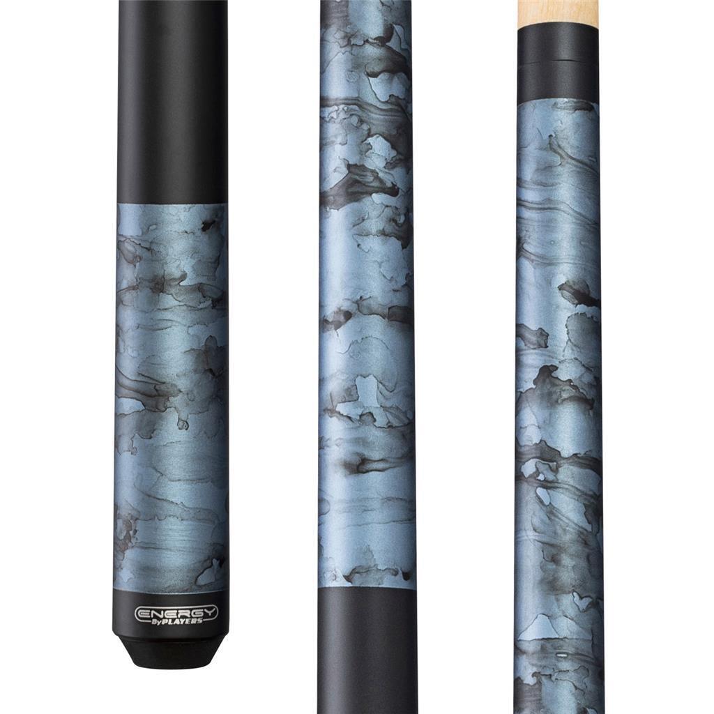 Players ENS1 Cue | Matte Teal Smoke w/ Sleek Wrapless Black Handle!