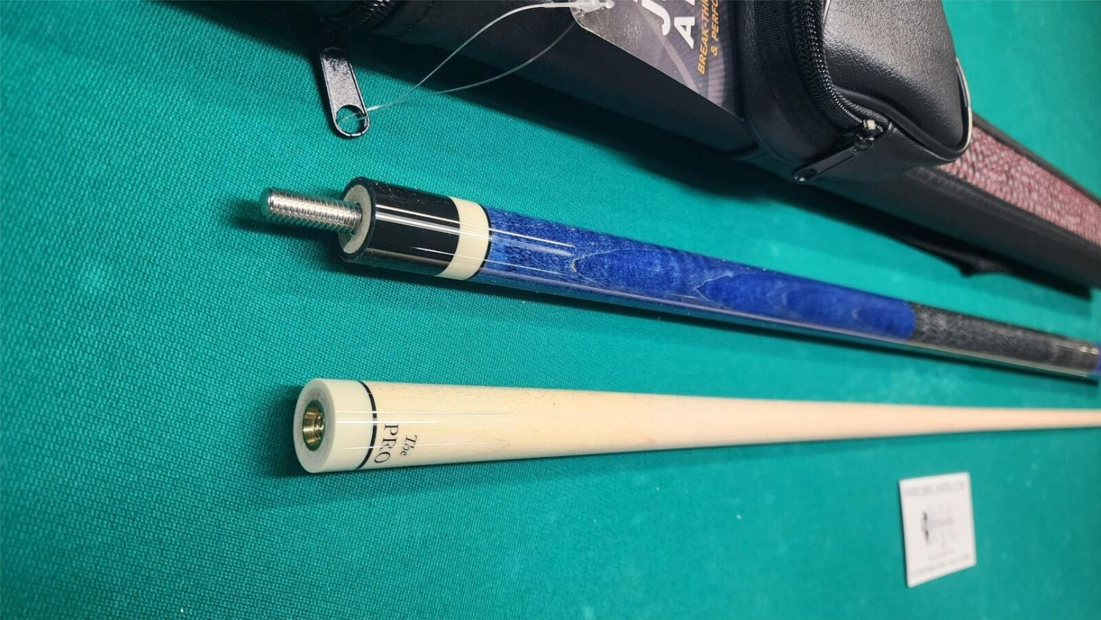 Meucci European Blue Pool Cue 19oz w/ 12.5mm Pro Shaft! Free Hard Case!