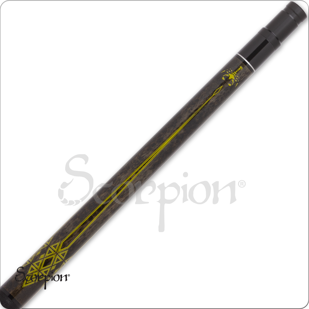 Scorpion SW12 Pool Cue Black and Grey 19oz Free Shipping!