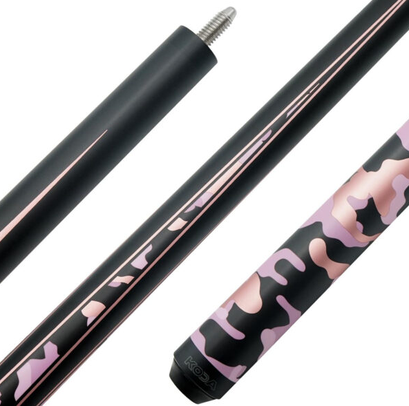 KODA KDV10PK Pink Camo Pool Cue | 12.5mm Maple | 5/16x18 Joint | New 19oz