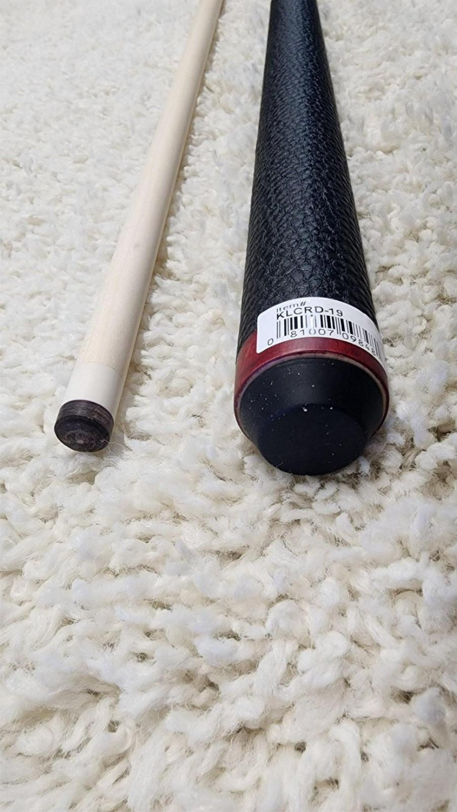 K2 Pool Cue KLCRD Red w/ Leather Wrap Play Cue w/ Low Deflection 12.5MM Shaft