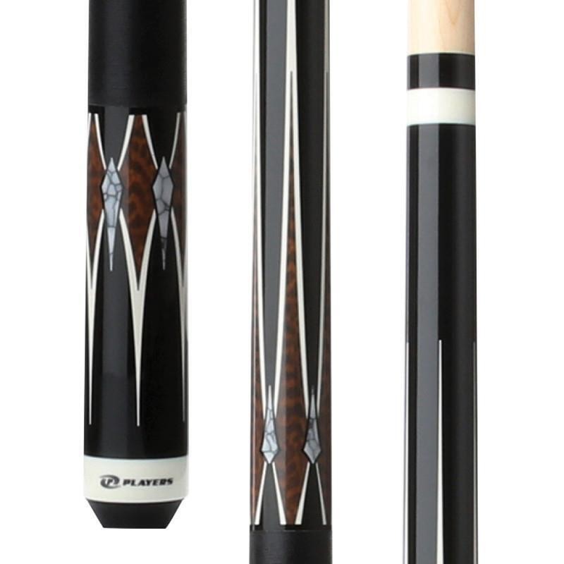 Players G3400 Black &amp; Snakewood Cue with Black Linen Wrap! Free Shipping!