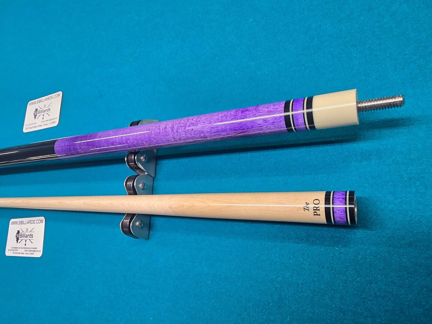Meucci Luminous Purple Pool Cue 19oz w/ 12.5mm Pro Shaft! Free Hard Case!