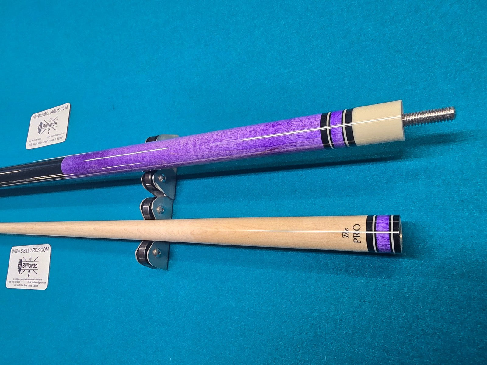 Meucci Luminous Purple Pool Cue 19oz w/ 12.5mm Pro Shaft! Free Hard Case!