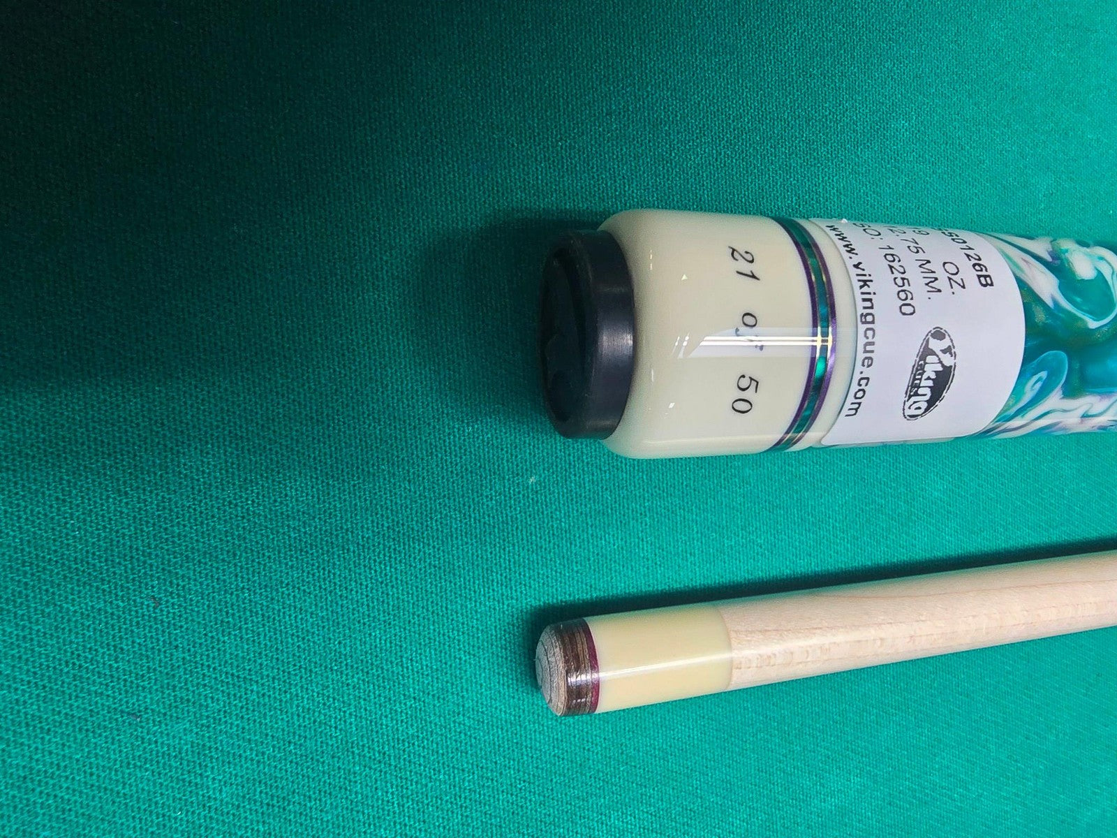Viking 2026 January SS-0126B Smart Shops Pool Cue!  Premium Birdseye Maple 21/50