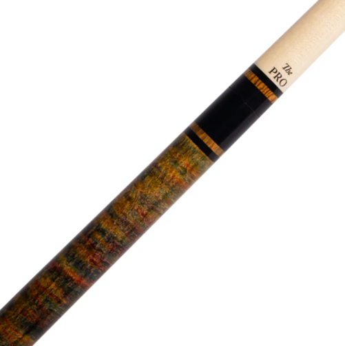 Meucci ANW-1 Rainbow Stained Pool Cue w/ Pro Shaft & Free Hard Case! Black!