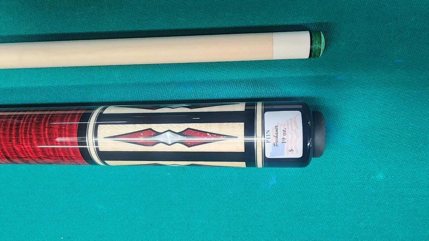 IN STOCK, Pechauer P11-N Pro Series Red Pool Cue, w/ 12.5mm Shaft! In stock!