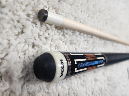 KODA POOL CUE KD51 Black w/ Cocobolo Overlay, Irish Linen &amp; Maple Shaft 12.75mm