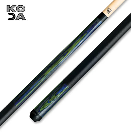 KODA KD42 Violet Blue and Green Laminate Pool Cue with Linen Wrap Free Shipping!