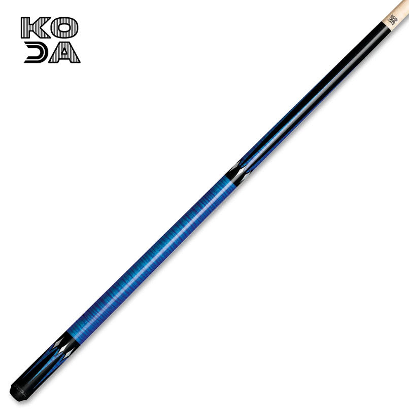 KODA KD46BL Pool Cue Black Blue Maple No Wrap 12.5mm Le Pro Tip (67 chars)