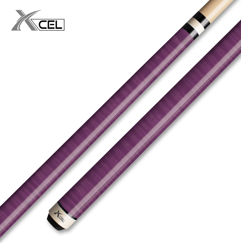 Xcel XC15 Purple Curly Design Pool Cue – Stylish Graphic Playing Cue