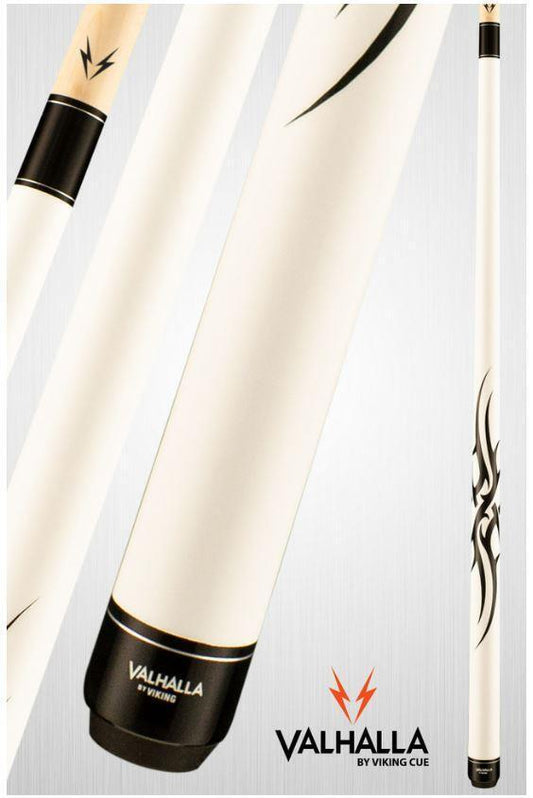 Viking Valhalla VA203 Hard Rock Maple Pool/Billiard Cue White with Graphic