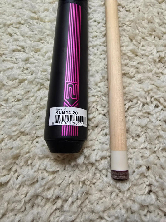K2 Pool KLB14 Cue Matte Black With Purple W/ K2 LD 12.5MM Shaft!