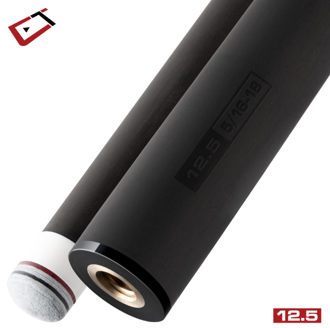 Cuetec Cynergy 12.5mm Carbon Fiber Shaft – 5/16 x 18 | Pro-Level Accuracy