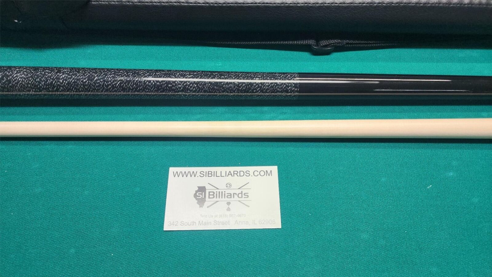 Meucci European Black Pool Cue 19oz w/ 12.5mm Pro Shaft! Free Hard Case!