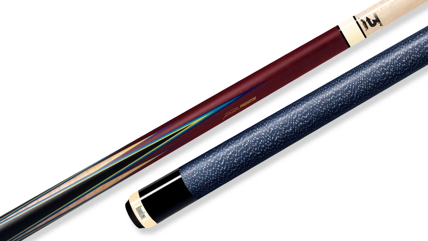 Predator 8 Point Sneaky Pete Purple Heart/Curly/Points Linen Wrap Pool Cue