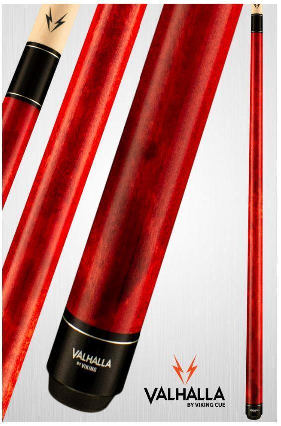 Viking Valhalla Pool Cue VA104 Red Billiards Stick! Lifetime Warranty! 