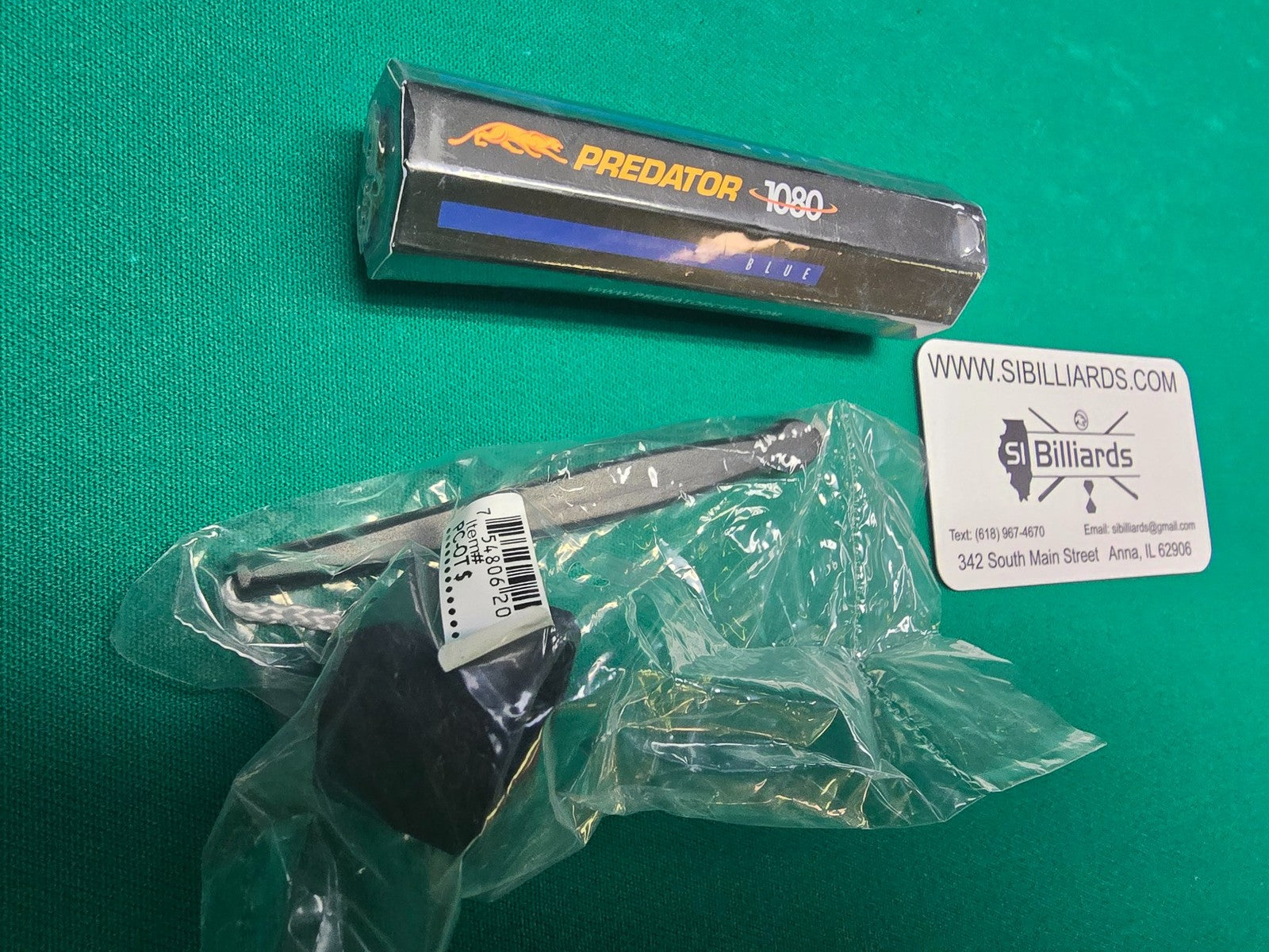 Predator 1080 Billiards Chalk - 5 Piece Pack - Blue Octagon - Chalker Included