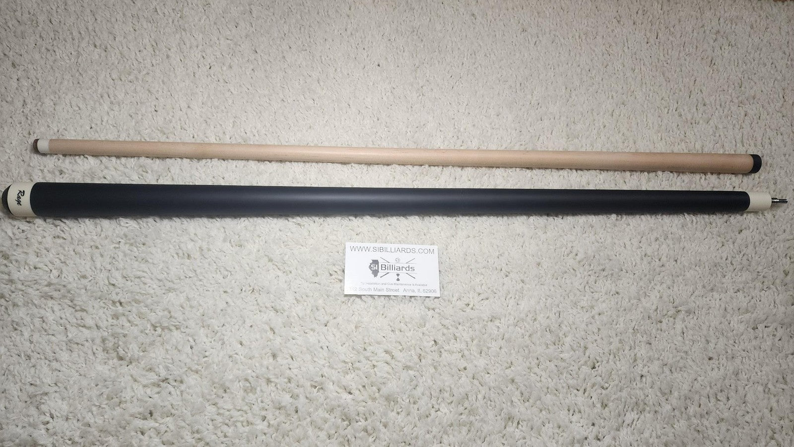 New Rage - RGJBHH Heavy Hitter BLACK Break/Jump 25oz cue - 14mm Shaft