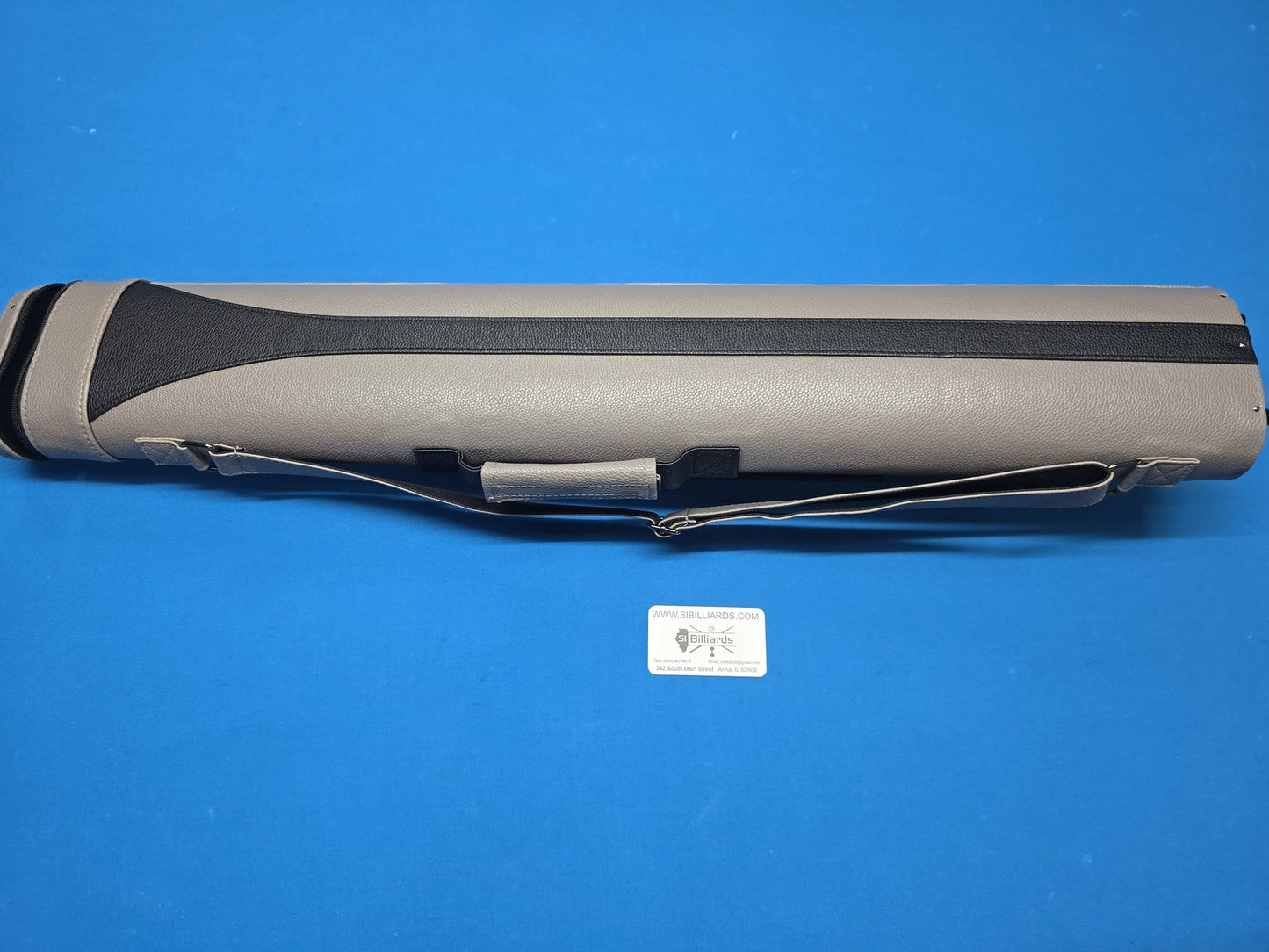 Koda C24UH-BR Hard Pool Cue Case for 2 Butts & 4 Shafts - Grey Leatherette