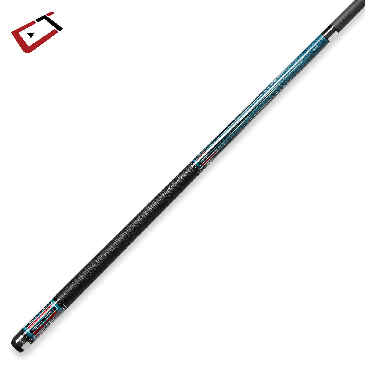 Cynergy Nineball Series Indigo Blue Stain LTW 12.5mm Pool Cue  12.5mm Shaft 19oz