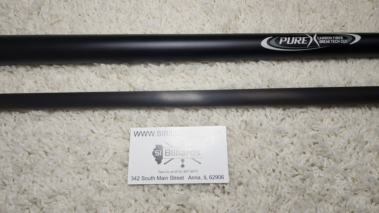 Pure X Carbon Fiber Break Cue With No Wrap! Free Shipping! Just Released!
