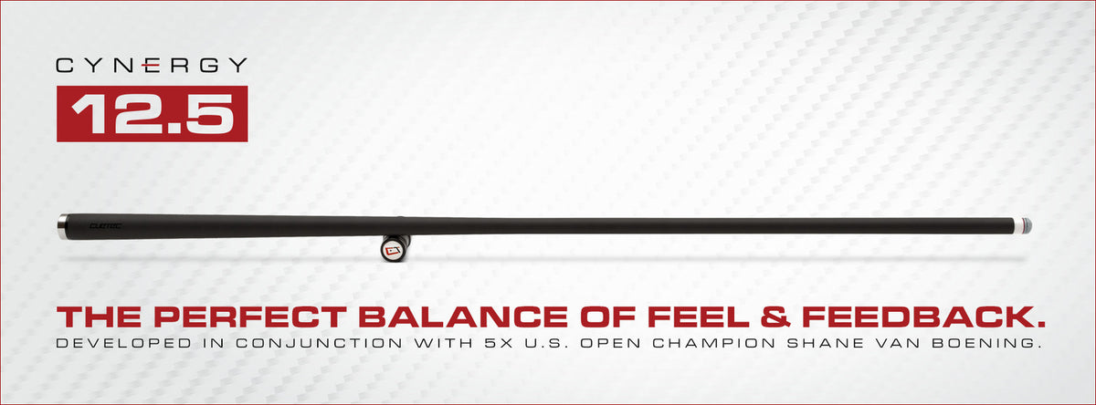 Cuetec Cynergy 12.5mm Carbon Fiber Shaft – 5/16 x 14 | Pro-Level Accuracy & Feel