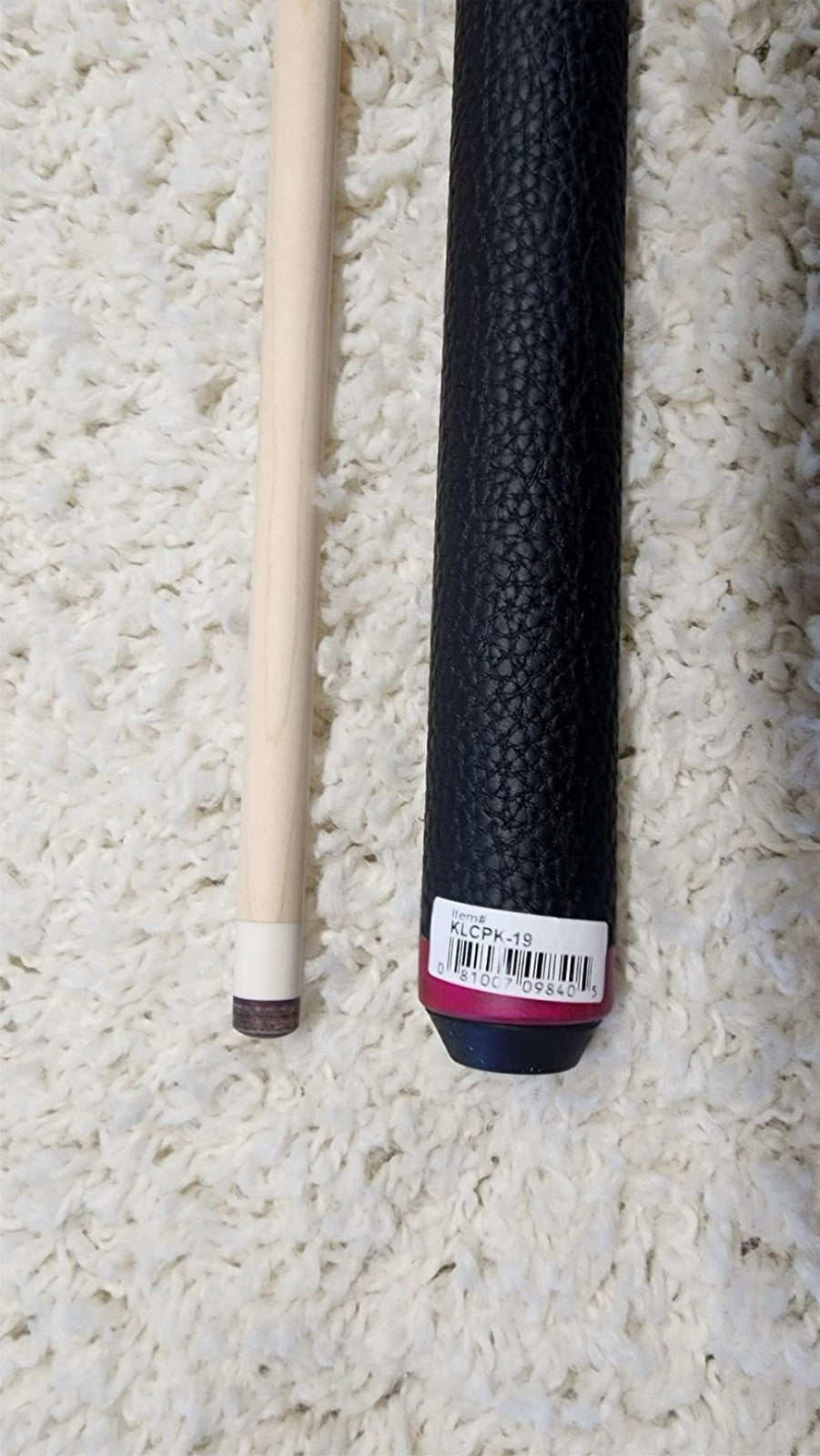 K2 Pool Cue KLCPK Pink w/ Leather Wrap Play Cue w/ Low Deflection 11.75MM Shaft