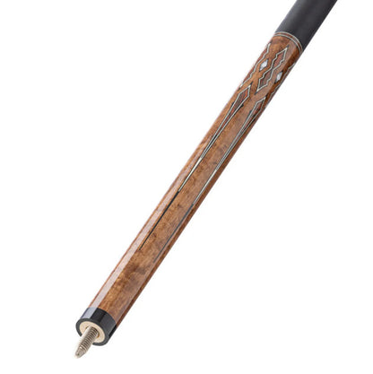 PureX Coffee Stained Maple &amp; Cocobolo/White Points Cue with Black Linen  HXTE17
