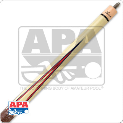 Action APA 03 Pool Cue Red White Blue Maple Shaft 18-21 oz Licensed