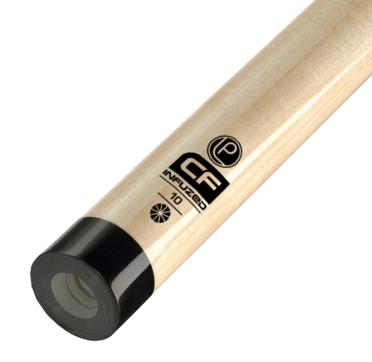 Lucasi Pro Maple 10‑Splice Cue w/ CF InFUZED Shaft – Choose Joint & Size
