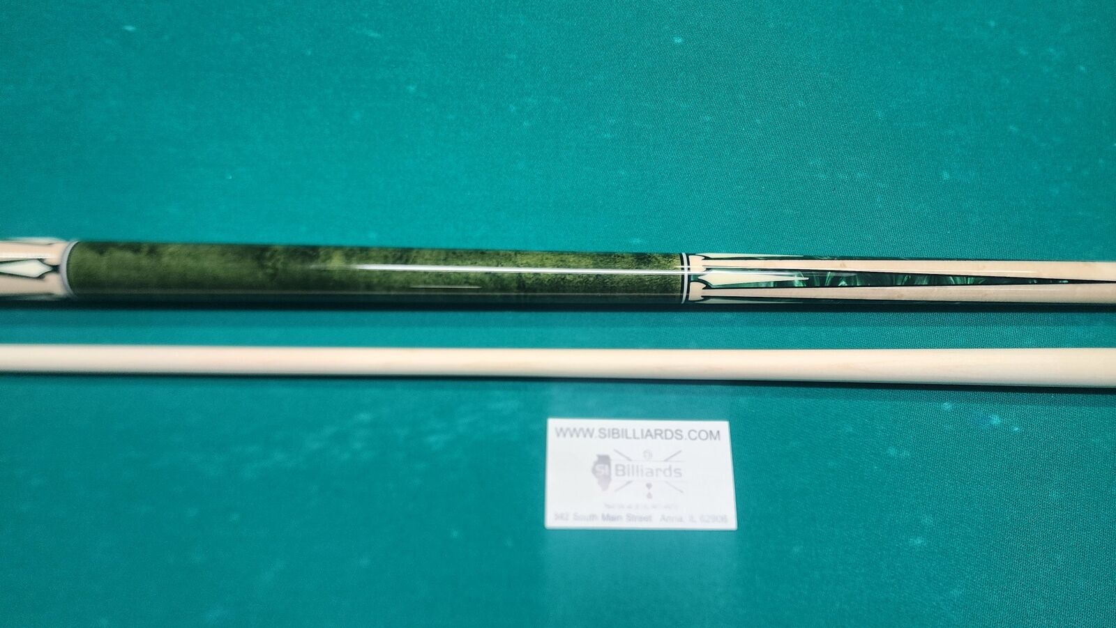 IN STOCK, Pechauer JP14-S Pro Series Green Pool Cue, w/ 12.75mm Shaft! In stock