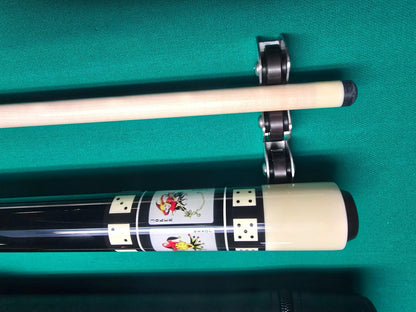 Meucci MEHOF04 Gambler Jokers Pool Cue 19oz with Free Hard Case, 12.5mm